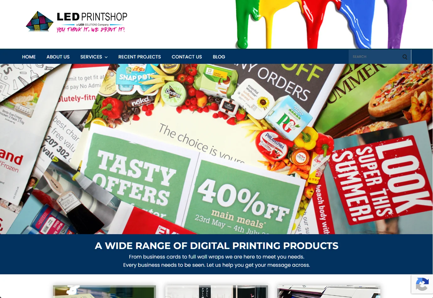 LED Print Shop website