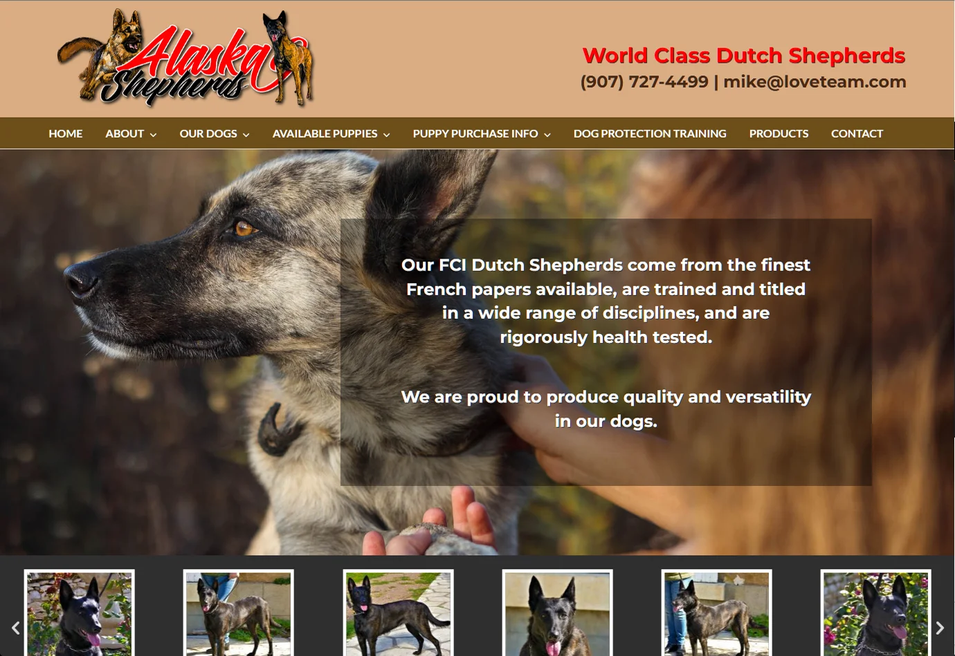 Love's Dutch Shepherds website